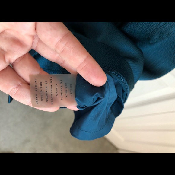 Ann Taylor teal dress. 0P - Picture 5 of 8